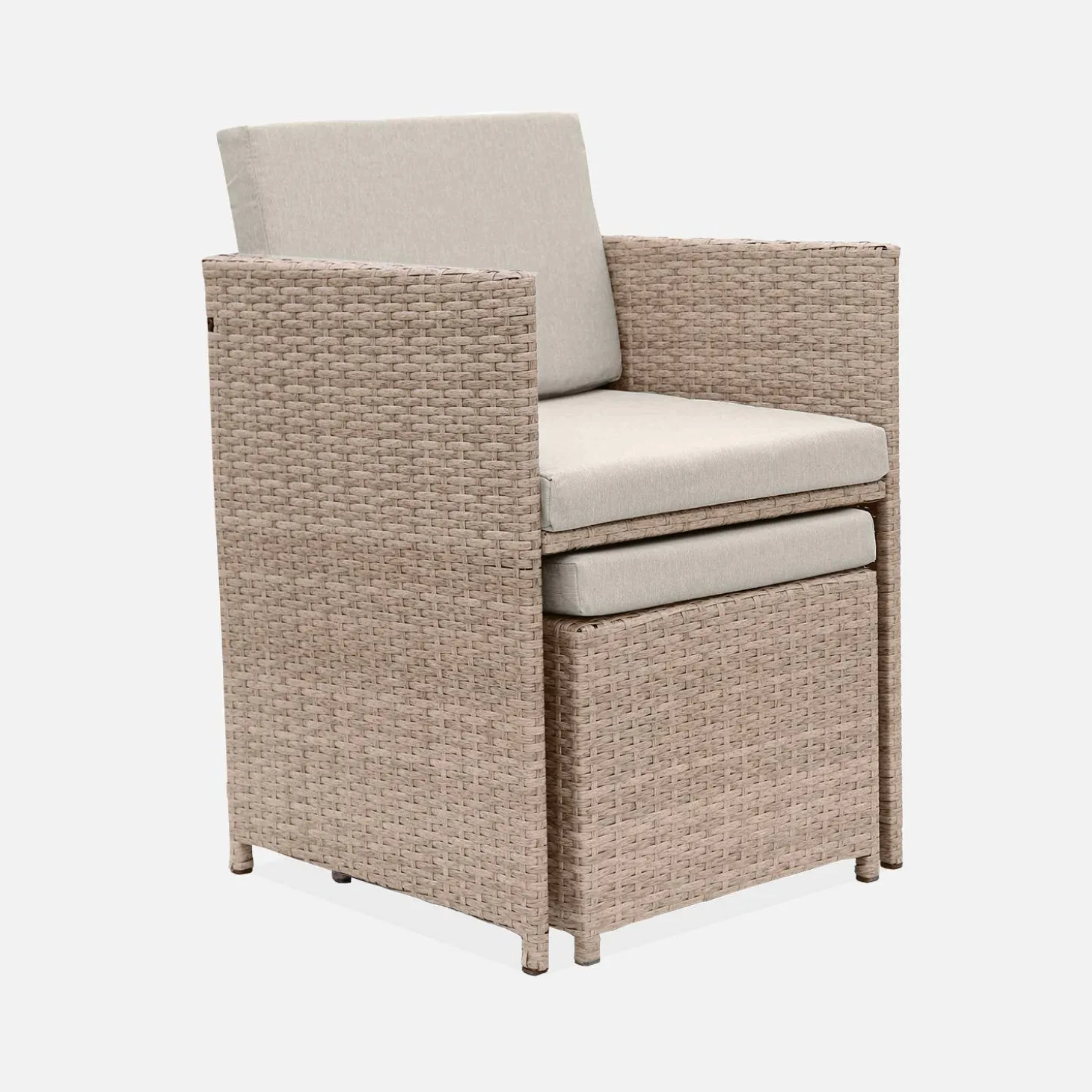 Tuinmeubelset van wicker, 6-10 zitplaatsen