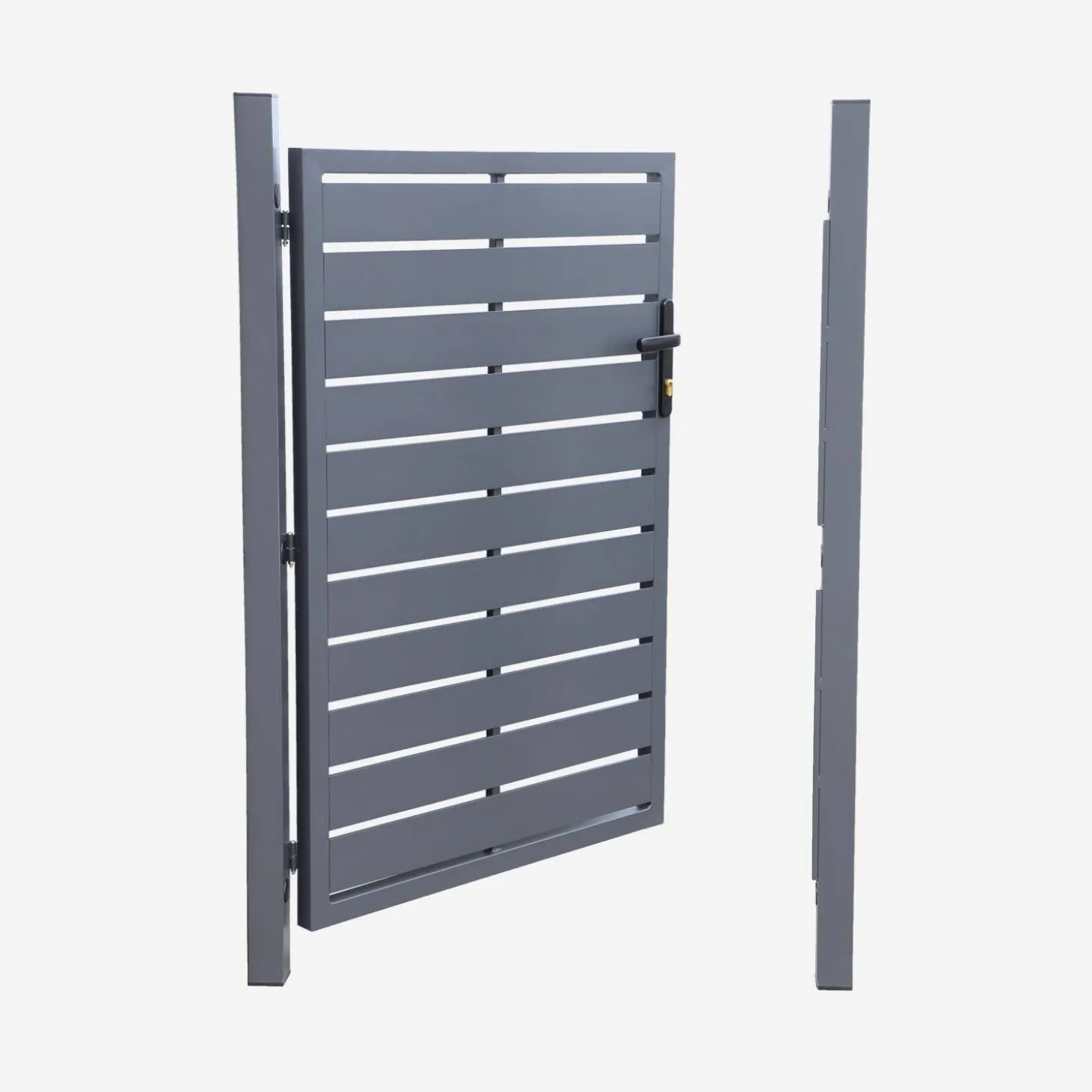 Tuinpoort van aluminium met slot en handvat