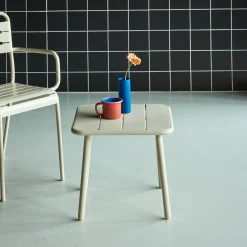 Tuinsalontafel metaal vierkant