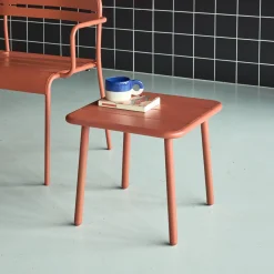 Tuinsalontafel metaal vierkant