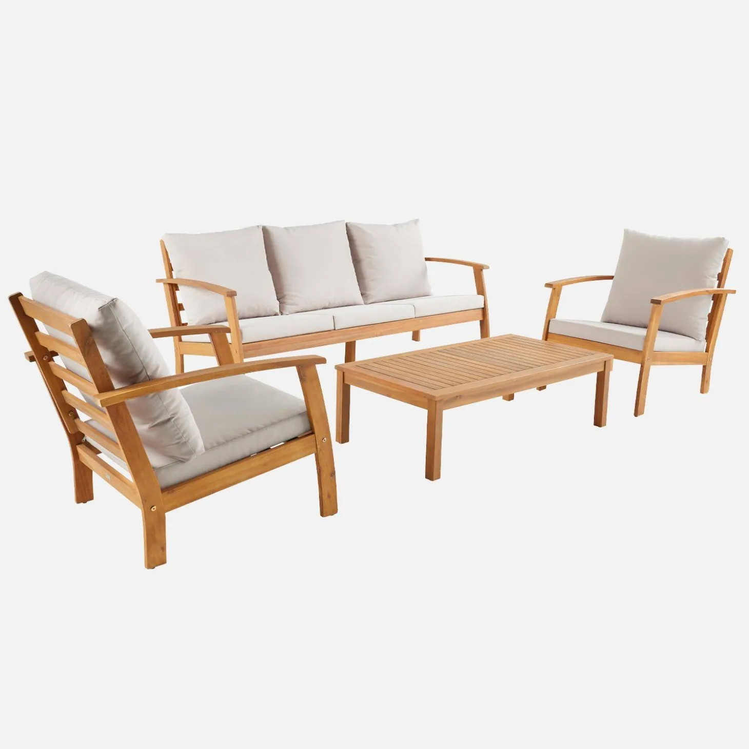 Tuinset 5 personen van acaciahout
