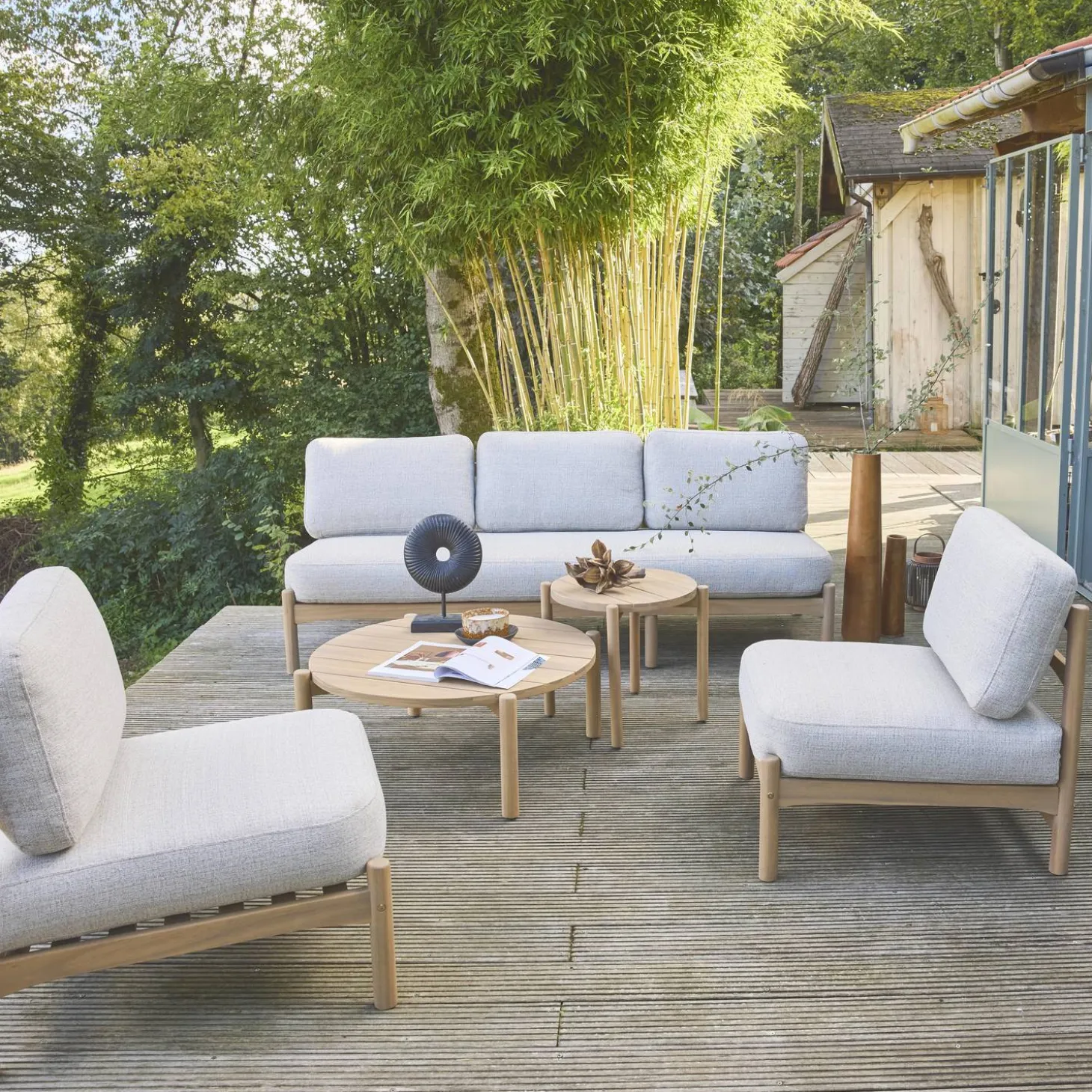 Tuinset 5 plaatsen van acaciahout