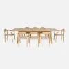 Tuinset van acaciahout met 8 stoelen