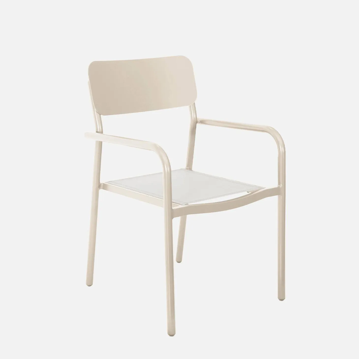 Tuinset van aluminium met 1 bank en 4 stoelen