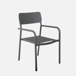 Tuinset van aluminium met 1 bank en 4 stoelen