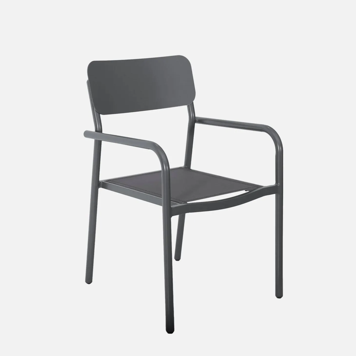 Tuinset van aluminium met 1 bank en 4 stoelen