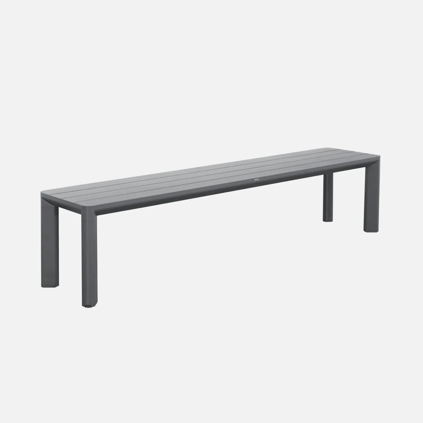 Tuinset van aluminium met 1 bank en 4 stoelen