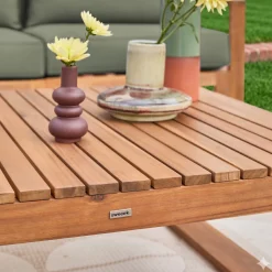 Tuinset van hout voor 5 personen