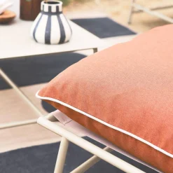 Tuinset van staal en textileen voor 4 personen