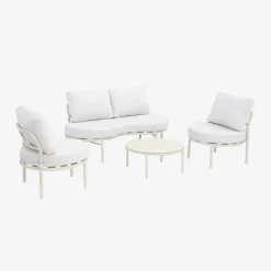 Tuinset voor 4 personen aluminium