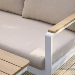 Tuinset voor 8 personen van acaciahout en aluminium