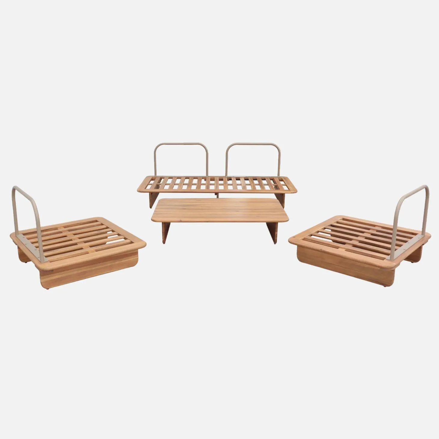 Tuinset 4 zitplaatsen acaciahout