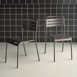 Tuinstoelen metaal (set van 2)