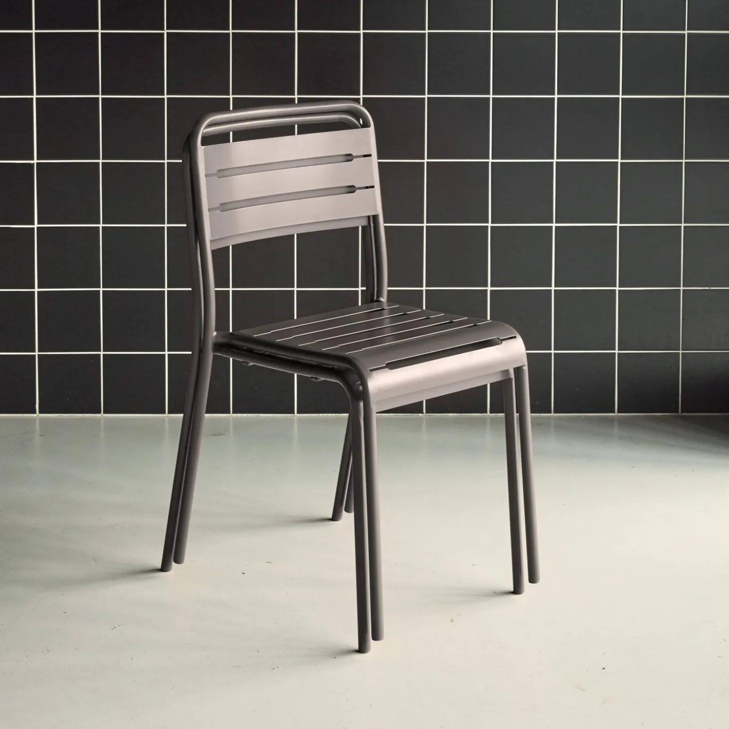 Tuinstoelen metaal (set van 2)