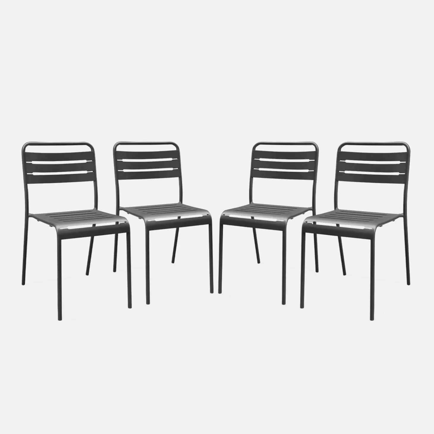 Tuinstoelen metaal (set van 4)