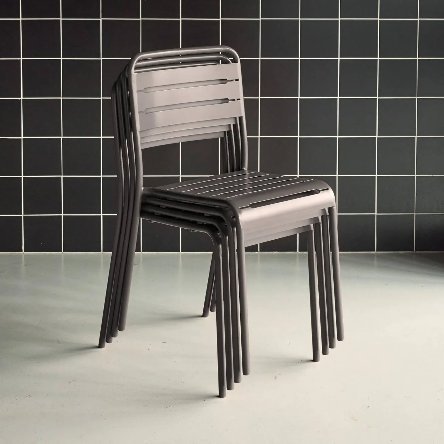 Tuinstoelen metaal (set van 4)