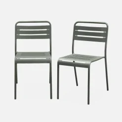 Tuinstoelen metaal (set van 2)