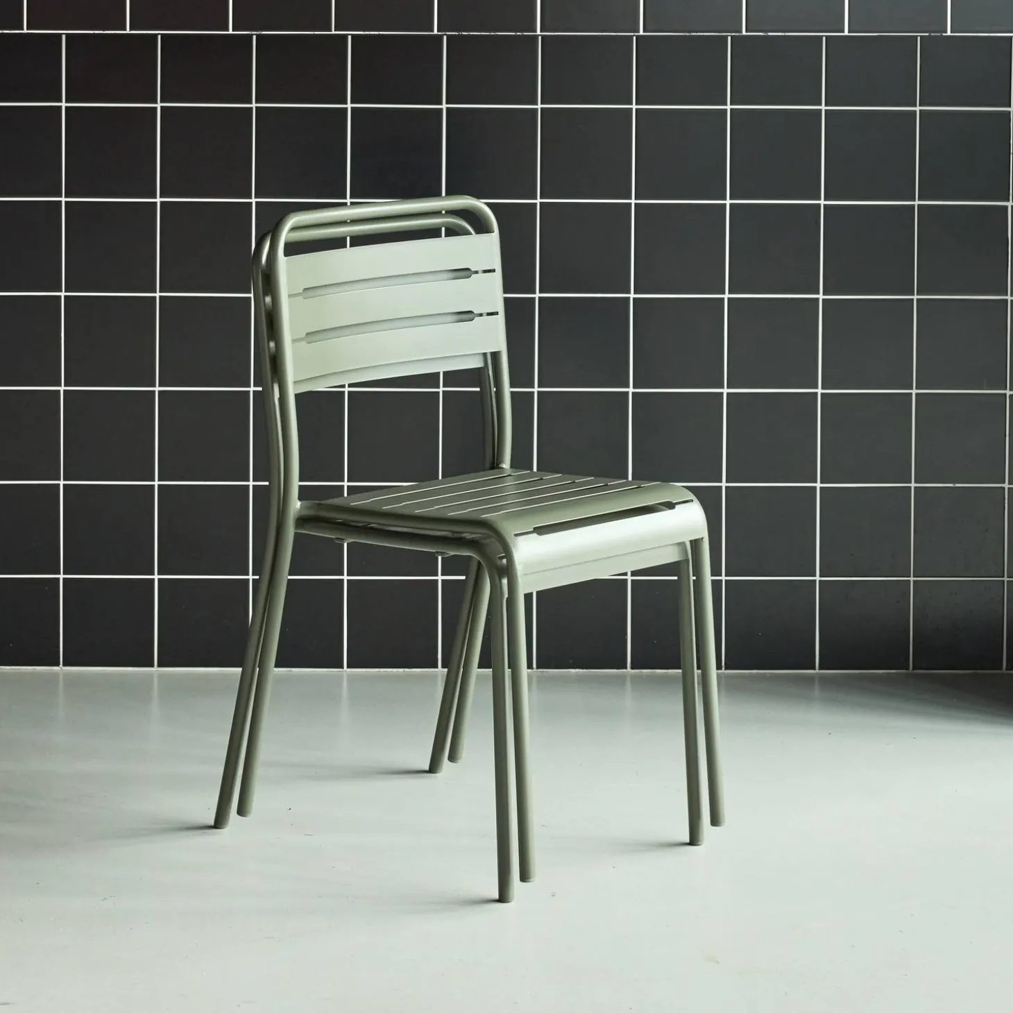 Tuinstoelen metaal (set van 2)