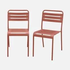 Tuinstoelen metaal (set van 2)