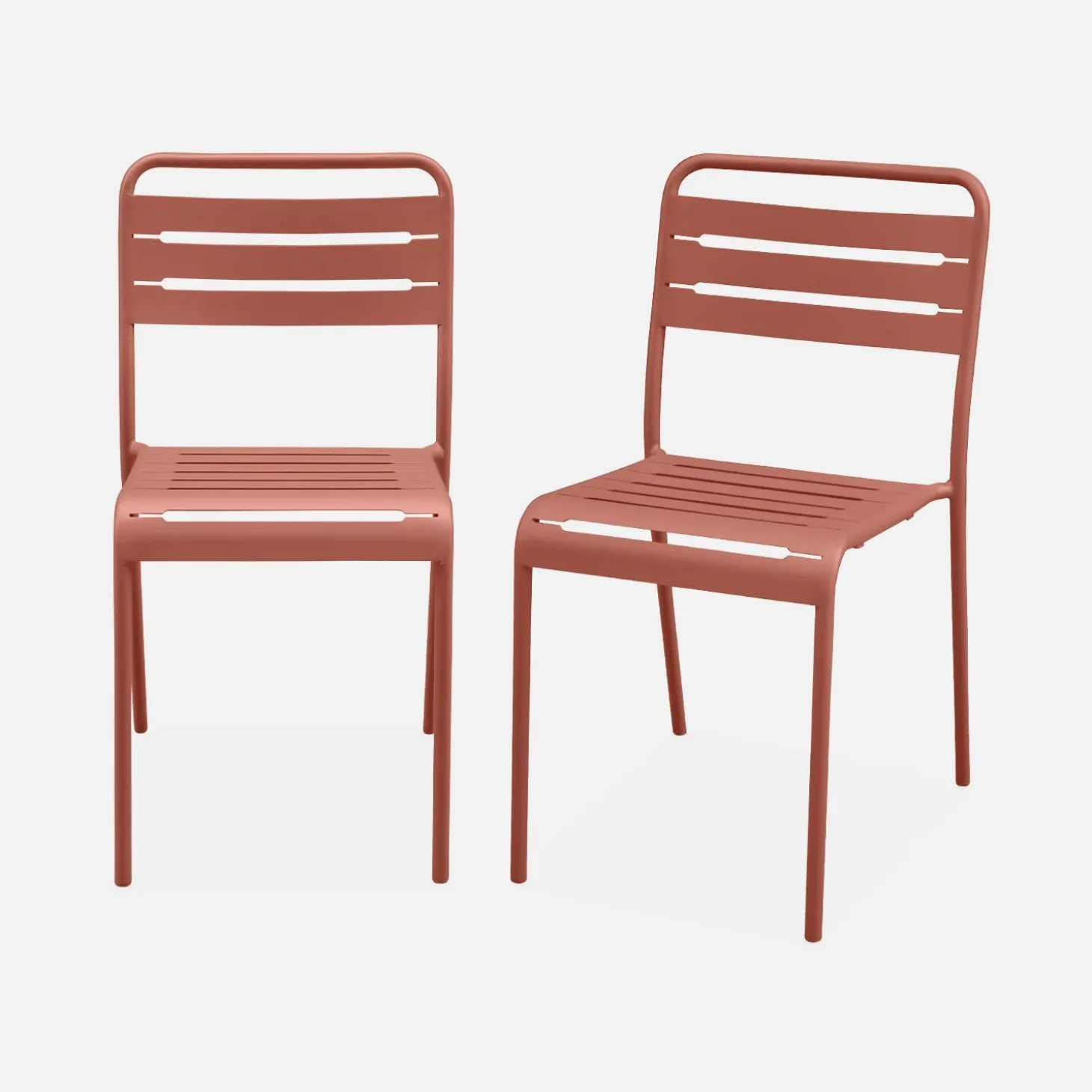 Tuinstoelen metaal (set van 2)