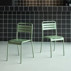 Tuinstoelen metaal (set van 2)