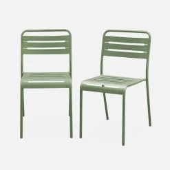 Tuinstoelen metaal (set van 2)