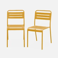 Tuinstoelen metaal (set van 2)