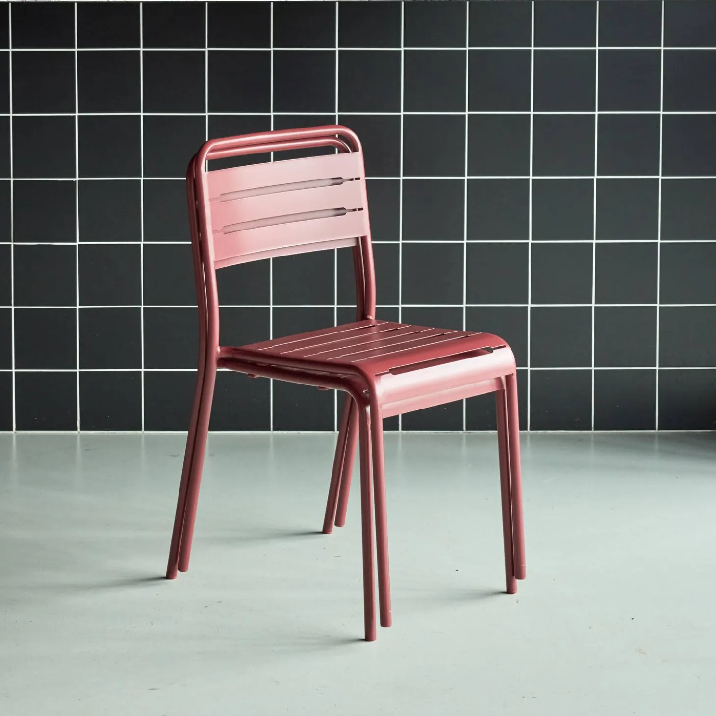 Tuinstoelen metaal (set van 2)