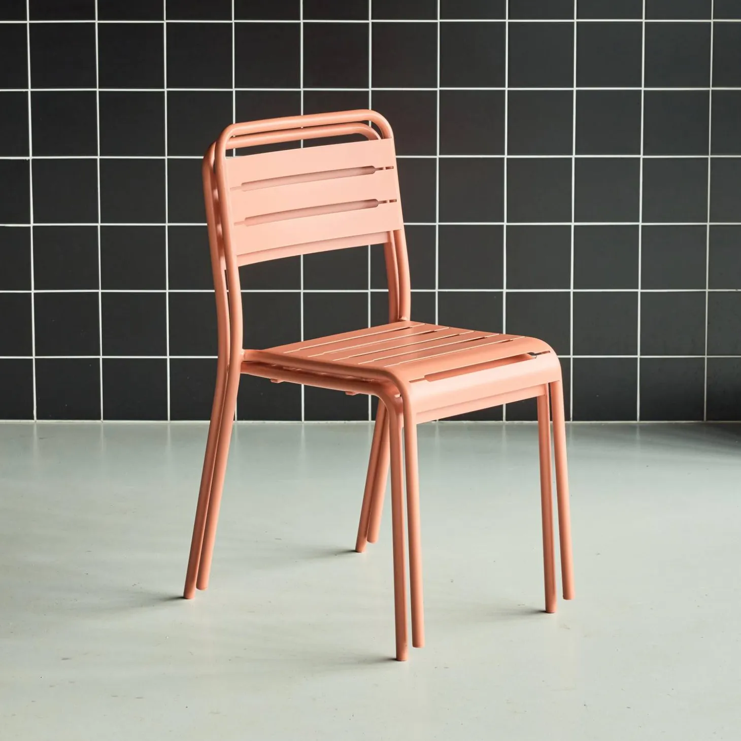 Tuinstoelen metaal (set van 2)