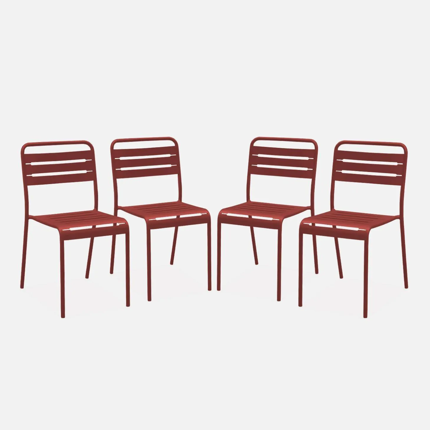 Tuinstoelen metaal (set van 4)