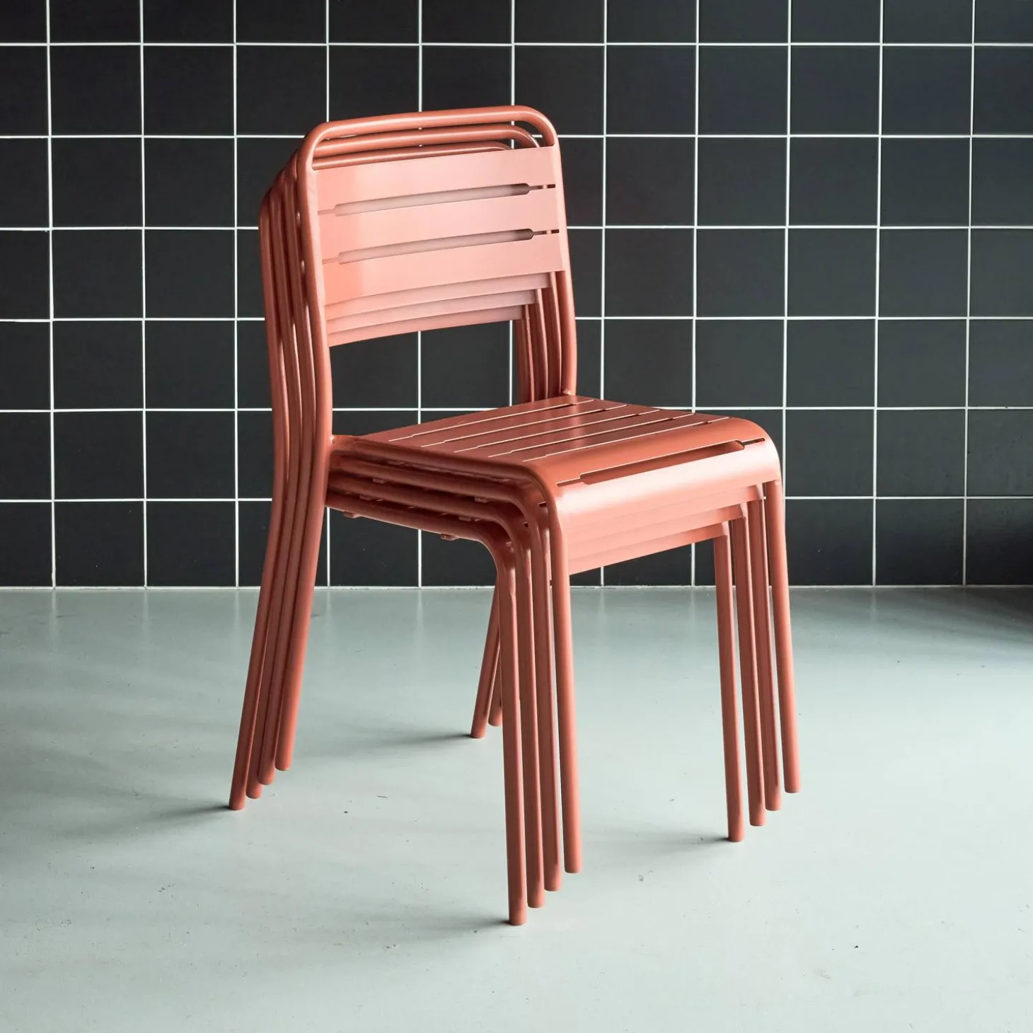 Tuinstoelen metaal (set van 4)