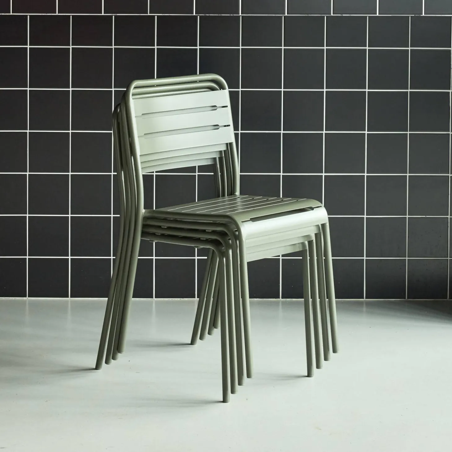 Tuinstoelen metaal (set van 4)