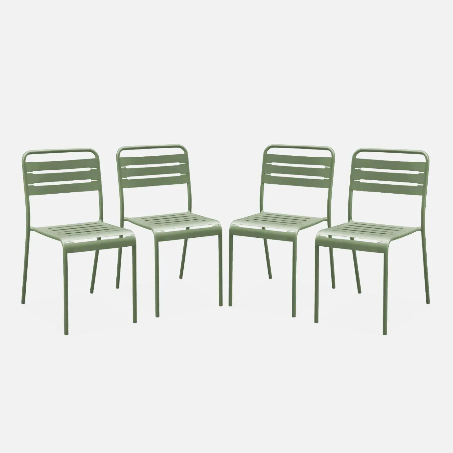 Tuinstoelen metaal (set van 4)