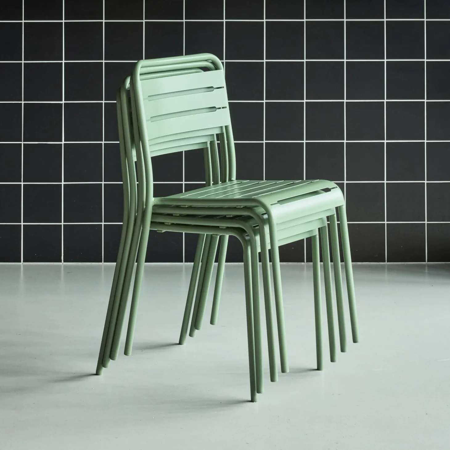 Tuinstoelen metaal (set van 4)