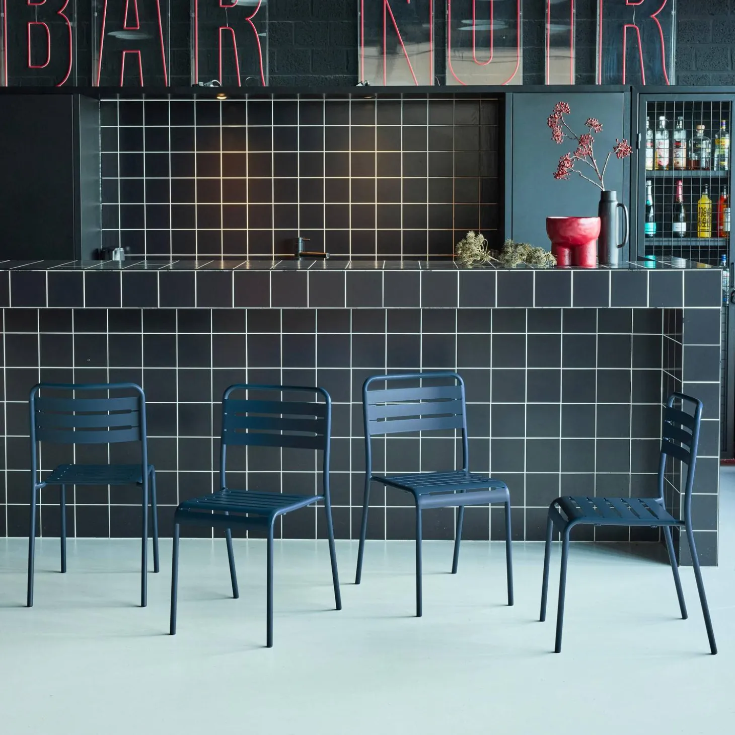Tuinstoelen metaal (set van 4)