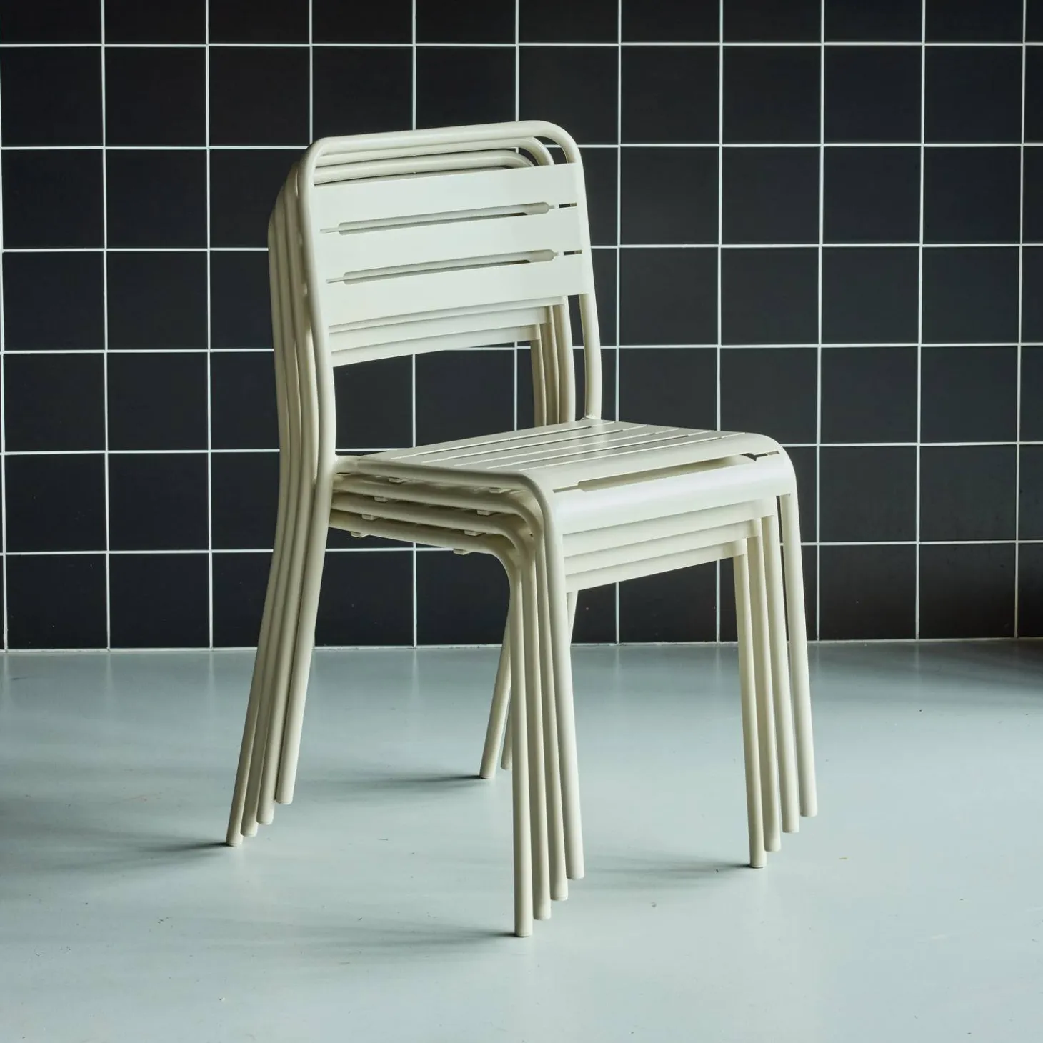 Tuinstoelen metaal (set van 4)