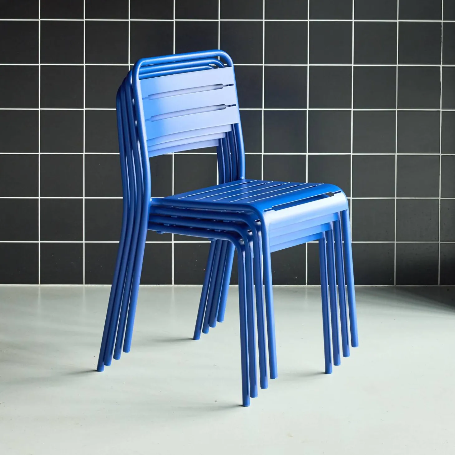 Tuinstoelen metaal (set van 4)