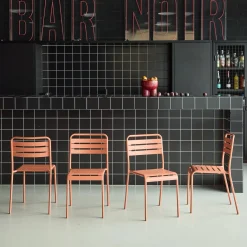 Tuinstoelen metaal (set van 4)