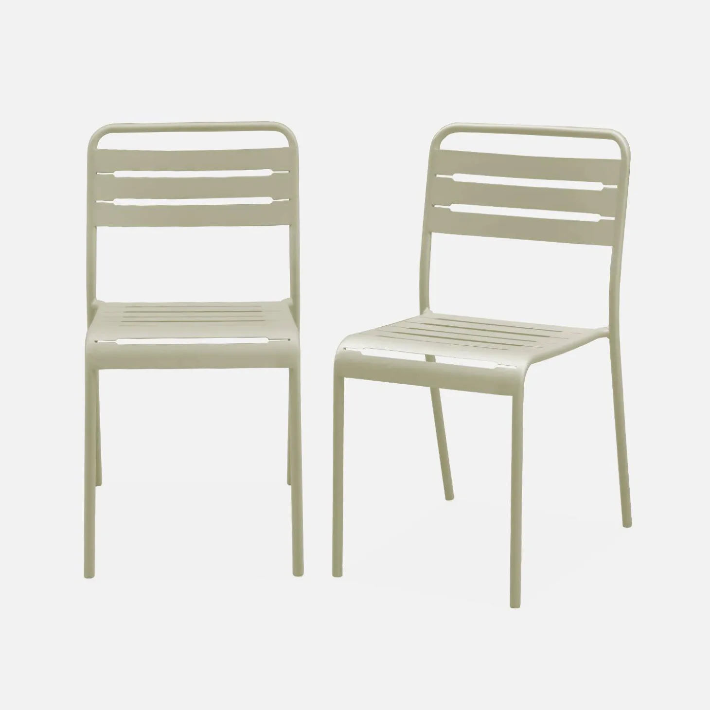 Tuinstoelen metaal (set van 2)