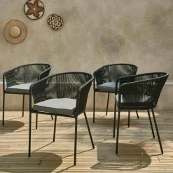 Tuinstoelen, set van 4