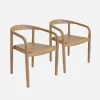 Tuinstoelen van acaciahout (set van 2)