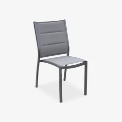 Tuinstoelen van aluminium, stapelbaar (set van 2)