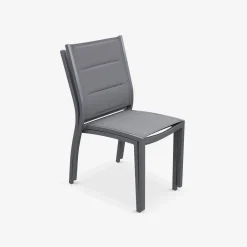 Tuinstoelen van aluminium, stapelbaar (set van 2)