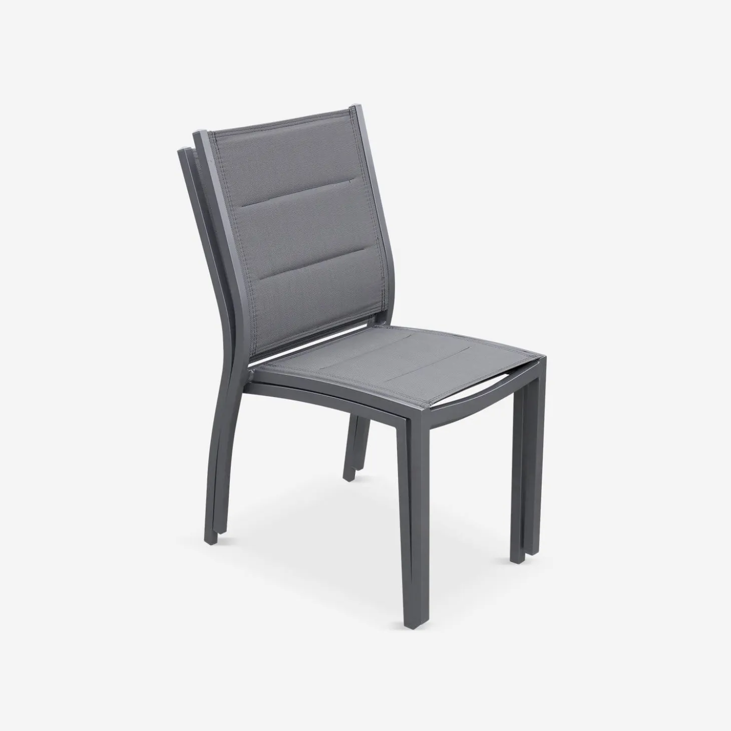 Tuinstoelen van aluminium, stapelbaar (set van 2)