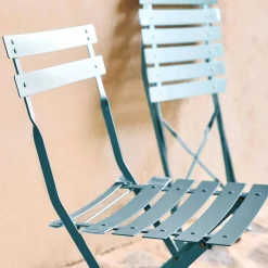 Tuinstoelen van metaal opklapbaar (set van 2)