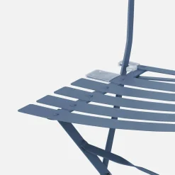 Tuinstoelen van metaal opklapbaar (set van 2)