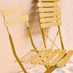 Tuinstoelen van metaal opklapbaar (set van 2)