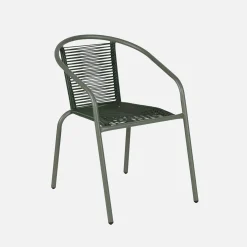 Tuinstoelen van staal en kunststof (set van 4)