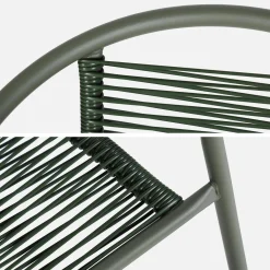 Tuinstoelen van staal en kunststof (set van 4)