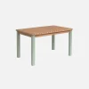 Tuintafel acaciahout + 4 zitplaatsen voor kinderen